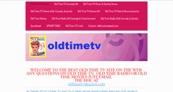 Desktop Screenshot of oldtimetv.net