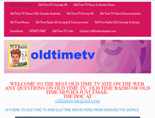 Tablet Screenshot of oldtimetv.net